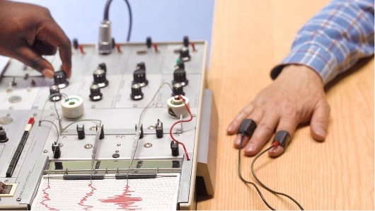 An analogue polygraph machine