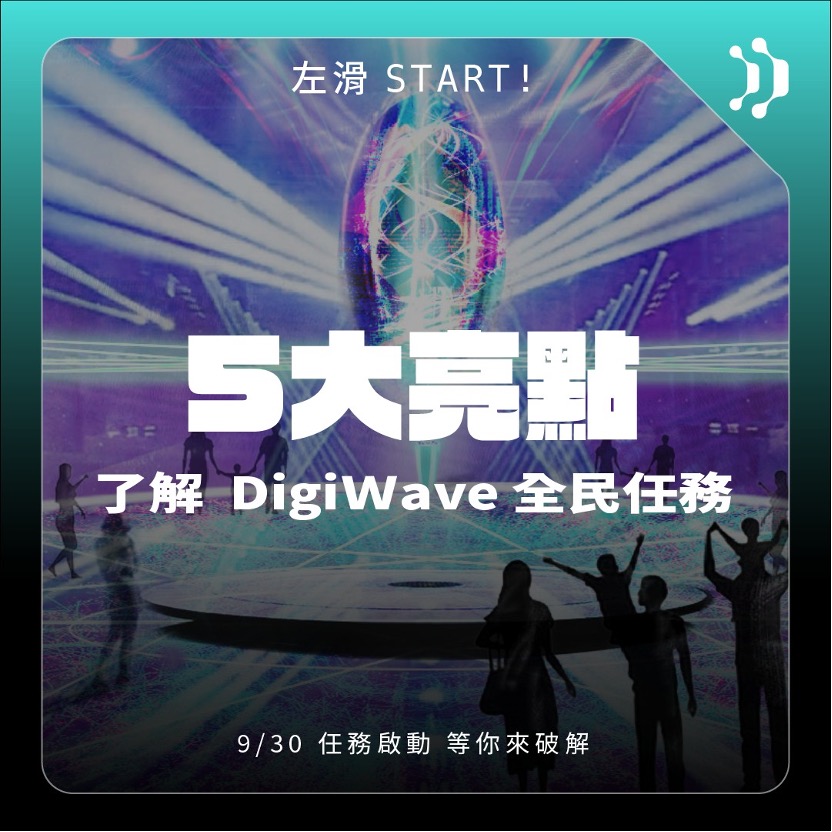 DigiWave《啟動全民任務：未來.dw》與𝟮𝟬𝟮𝟮台灣設計展9/30同天啟動